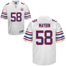 Buffalo Bills 58 Aaron Maybin White 50th Jersey