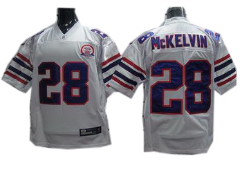 Cheap Buffalo Bills 28 Mckelvin White Jerseys With Afl 50th Patch For Sale