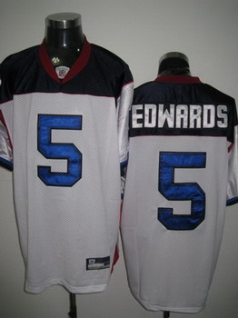 Buffalo Bills 5 Trent Edwards white Jerseys