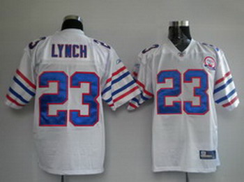 Jerseys Buffalo Bills 23 Marshawn Lynch white 50th Anniversary