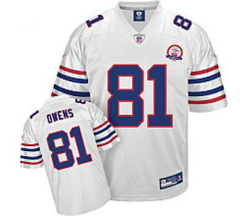 Buffalo Bills 50th Anniversary 81 Terrell Owens WHITE