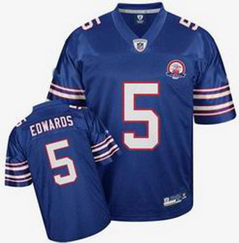 Buffalo Bills 5 Trent Edwards Baby blue