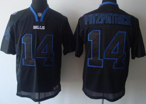 Cheap Buffalo Bills 14 Ryan Fitzpatrick Black Champs Tackle Twill Jersey For Sale