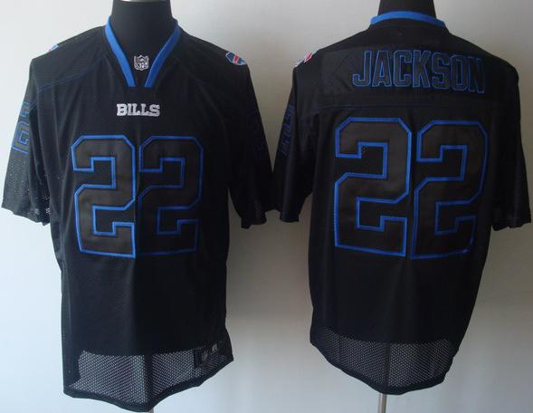 Cheap Buffalo Bills 22 Jackson Black Champs Tackle Twill Jersey For Sale