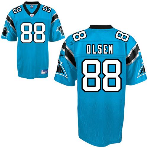 Carolina Panthers 88 Greg Olsen Light Blue NFL Jersey