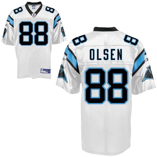 Cheap Carolina Panthers 88 Greg Olsen White NFL Jersey For Sale