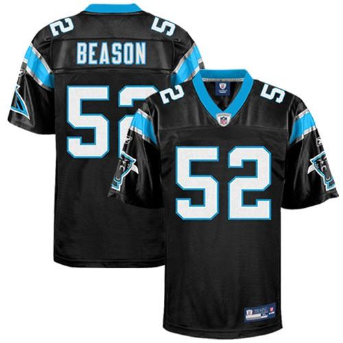 Carolina Panthers 52 Jon Beason Black NFL Jersey
