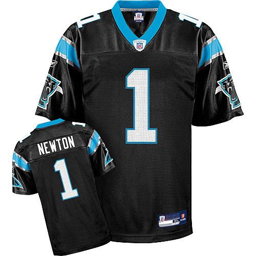 Carolina Panthers 1 Cam Newton Black Jerseys