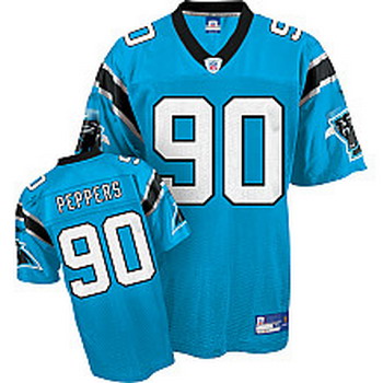 Carolina Panthers Julius jerseys 90 Peppers Alternate blue Jersey