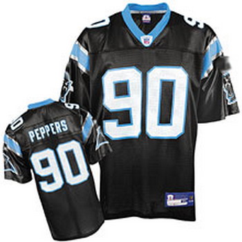 Cheap Carolina Panthers jerseys 90 Julius Peppers Team black Color Jersey For Sale