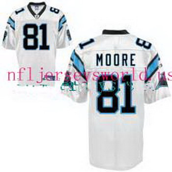 Cheap Carolina Panthers 81 MOORE White For Sale