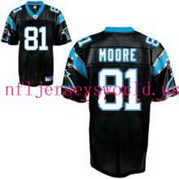 Cheap Carolina Panthers 81 MOORE black For Sale