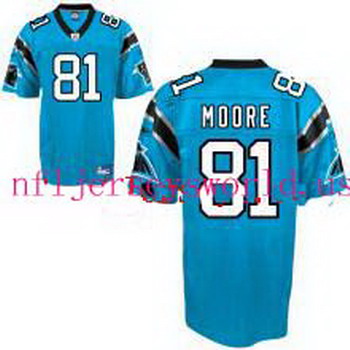 Cheap Carolina Panthers 81 MOORE Smith blue For Sale