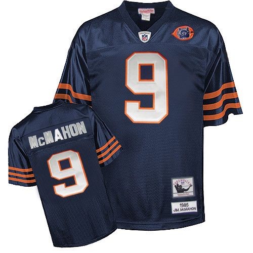 Chicago Bears 9 Mcmahon blue(Big numbers)NFL Jerseys