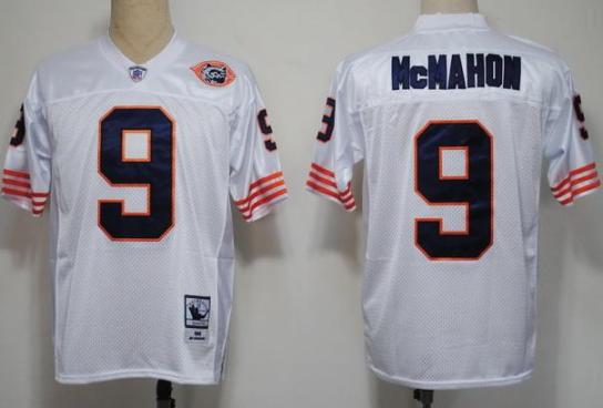 Cheap Chicago Bears 9 Mcmahon White(Big numbers)NFL Jerseys For Sale