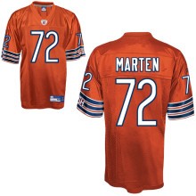 Chicago Bears 72 James Marten Orange NFL Jerseys
