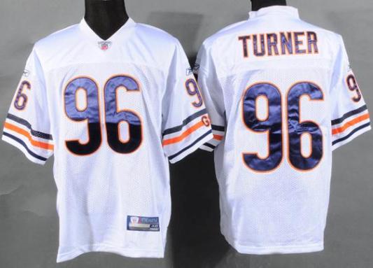 Cheap Chicago Bears 96 Barry Turner White NFL Jerseys For Sale