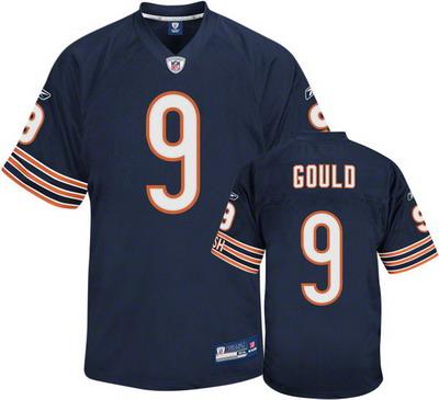 Chicago Bears 9 Robbie Gould Navy Blue Jersey