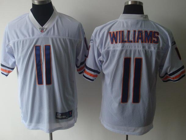 Chicago Bears 11 Roy Williams White NFL Jerseys