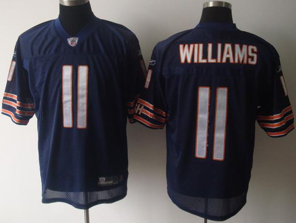 Chicago Bears 11 Roy Williams Blue NFL Jerseys