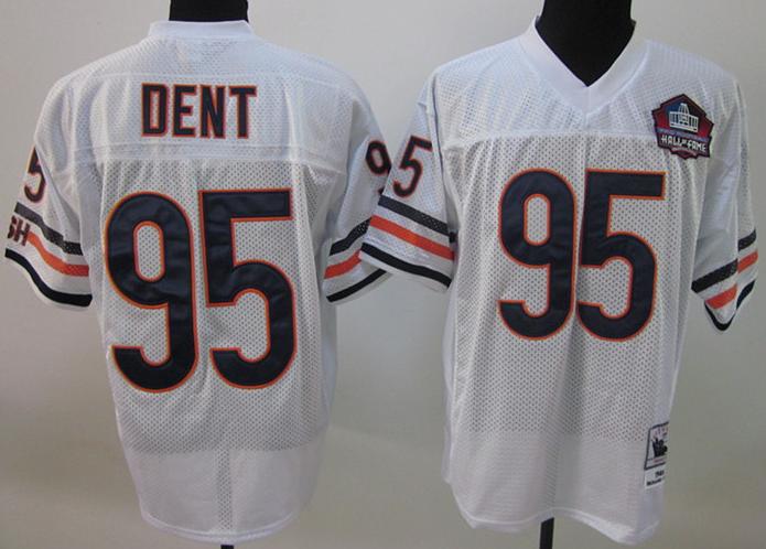 Cheap Chicago Bears 95 Richard Dent 1985 White Hall of Fame Class of 2011 Jersey For Sale