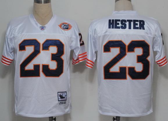 Chicago Bears 23 Devin Hester White(Big Numbers) NFL Jerseys