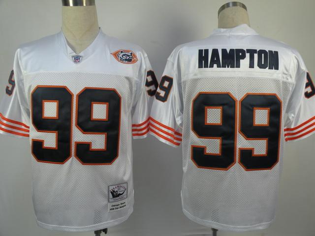 Chicago Bears 99 Dan Hampton M&N White Jersey