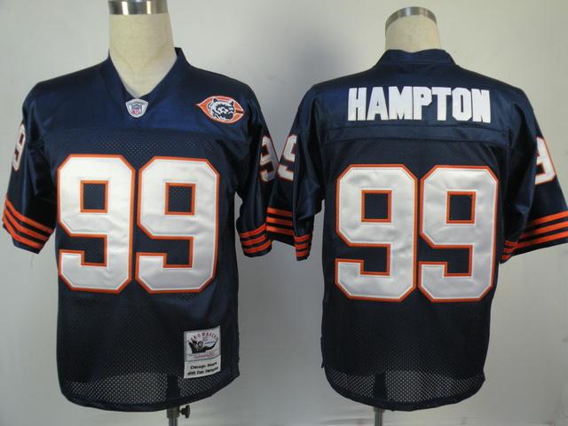 Cheap Chicago Bears 99 Dan Hampton M&N Blue Jersey For Sale