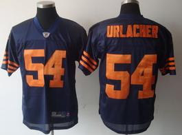 Cheap Chicago Bears 54 urlacher Navy Blue jersey(Orange Number) For Sale