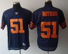 Cheap Chicago Bears 51 Butkus navy blue Jerseys((Orange Number) For Sale