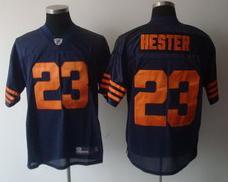 Chicago Bears 23 hester Navy Blue jersey(Orange Number)