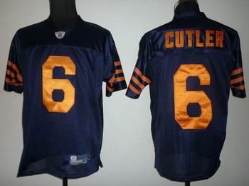 Chicago Bears 6 Jay Culter Dark Blue Jerseys New