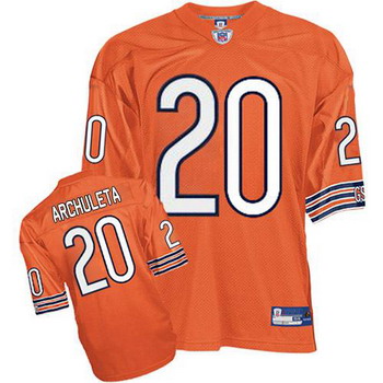 Cheap Chicago Bears 20 Adam Archuleta Orange Jersey For Sale