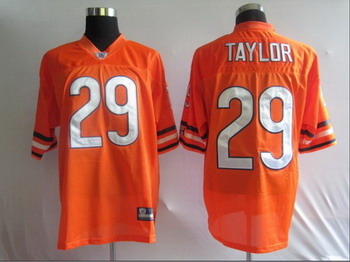 Chicago Bears 29 TAYLOR Orange Jerseys