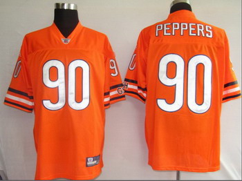Chicago Bears 90 Peppers Orange Jerseys