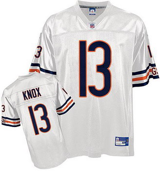 Chicago Bears 13 Johnny Knox White Jersey