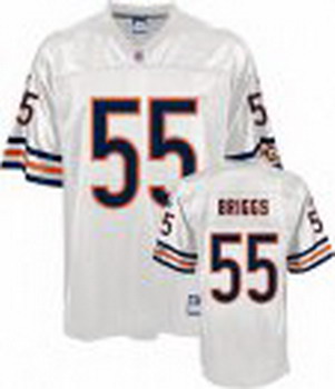 Chicago Bears 55 Lance BRIGGS white Jersey