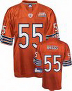 Cheap Chicago Bears 55 Lance BRIGGS orange Jersey For Sale