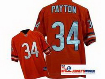 Chicago Bears 34 Walter Payton Orange