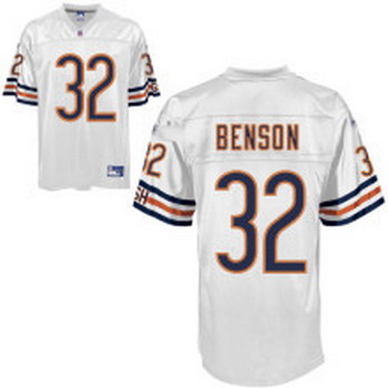 Cheap Chicago Bears 32 Cedric Benson White For Sale