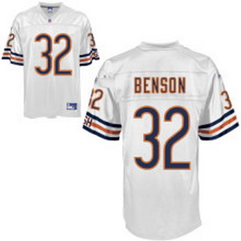 Chicago Bears 32 Cedric Benson White
