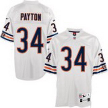 Chicago Bears 34 Walter Payton White Throwback