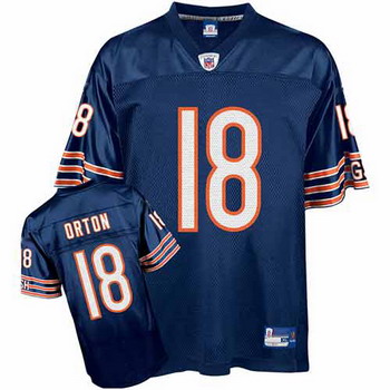 Cheap Chicago Bears 18 Kyle Orton blue Jersey For Sale
