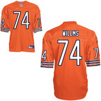 Chicago Bears 74 Chris Williams orange Jersey
