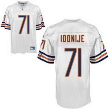 Chicago Bears 71 Idonije white Jersey