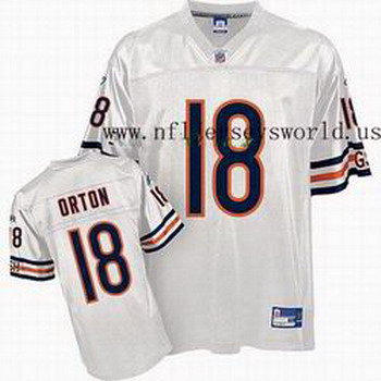 Chicago Bears 18 Kyle Orton white Jersey