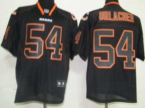 Cheap Chicago Bears 54 Brian Urlacher Lights Out BLACK Jerseys For Sale