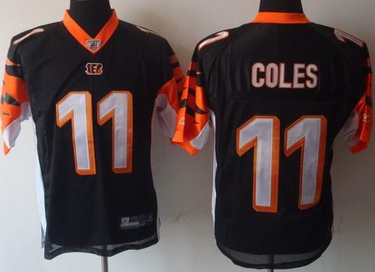 Cincinnati Bengals 11 Coles Black Jersey