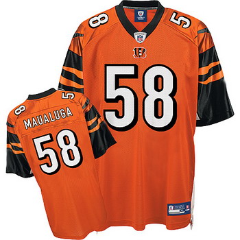 Cheap Cincinnati Bengals 58 Maualuga orange Jerseys For Sale