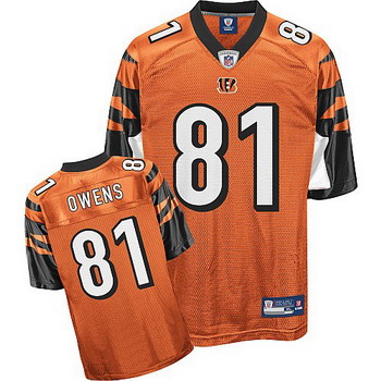 Cincinnati Bengals 81 Terrell Owens Orange Jerseys